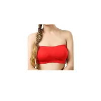 Women Bra Non Padded Tube Bra Off Shoulder Bra for Teenagers Strapless Bra(Pack of 2)-thumb2