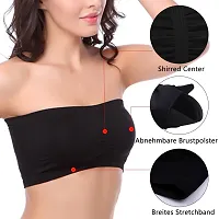 Women Bra Non Padded Tube Bra Off Shoulder Bra for Teenagers Strapless Bra(Pack of 2)-thumb4