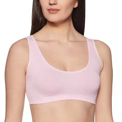 ComfyStyle Air Bra, Sports Bra, Stretchable Thin Lace Non-Padded and Non-Wired Bra