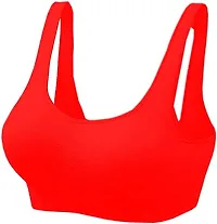 Women Cotton Non Padded Non-Wired Sports Bra  (Pack of 3)-thumb2