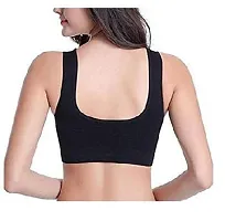 Women Cotton Non Padded Non-Wired Sports Bra  (Pack of 3)-thumb1