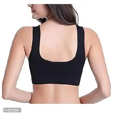 Women Cotton Non Padded Non-Wired Sports Bra  (Pack of 3)-thumb2