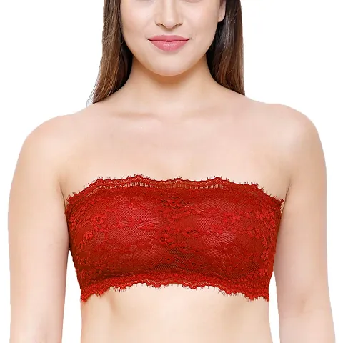 SPIRIT BEAUTY Women's Lightly Padded, with Removable Pads Regular Strapless Bra -