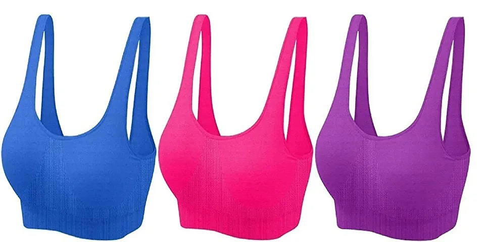 Women Air Non - Padded Wired Air Sports Bra (Pack Of 3)