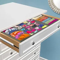 Organizer Drawer Divider 4 Set Fabric Foldable Cabinet Closet Bra Organizers and Storage Boxes-thumb2