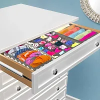 Organizer Drawer Divider 4 Set Fabric Foldable Cabinet Closet Bra Organizers and Storage Boxes-thumb2