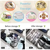 Organizer Drawer Divider 4 Set Fabric Foldable Cabinet Closet Bra Organizers and Storage Boxes-thumb4