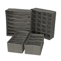 Organizer Drawer Divider 4 Set Fabric Foldable Cabinet Closet Bra Organizers and Storage Boxes-thumb4