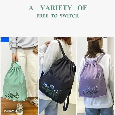 Stylish Fancy Polyester Foldable Backpack For Women-thumb4
