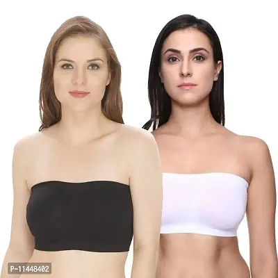 Buy ComfyStyle Stylish Cotton Spandex Non Padded Solid Sports Bras For  Women- Pack Of 2 Online In India At Discounted Prices