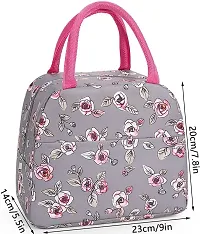 Insulated Purple Lunch Bag Leakproof Wide Open Tote Bag Lunch Box Container-thumb3