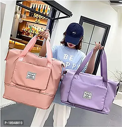 Stylish Foldable Purple 30L Duffle Bagpacks For Travel-thumb3