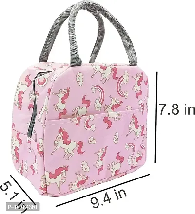 Insulated Multicoloured Lunch Bag Leakproof Wide Open Tote Bag Lunch Box Container-thumb4