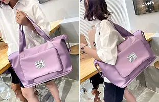 Stylish Foldable Purple 30L Duffle Bagpacks For Travel-thumb1