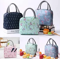 Insulated Green Lunch Bag Leakproof Wide Open Tote Bag Lunch Box Container-thumb4