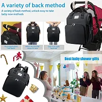 ComfyStyle Portable Foldable Diaper Bag Backpack Multifunctional Baby Cradle Changing Station Bed Travel for Mom  Dad-thumb3
