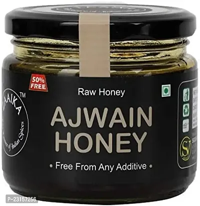 ZAAIKA HONEY Raw Organic Honey Unprocessed Unfiltered Unpasteurized Pure Natural Original Ajwain Honey (Pack of 375 GM