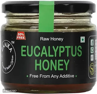 ZAAIKA HONEY Raw Organic Honey Unprocessed Unfiltered Unpasteurized Pure Natural Original Eucalyptus Honey -(Pack of 375 GM)