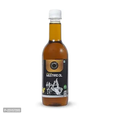 ZAAIKA Cold Pressed Mustard Oil Kachi Ghani Healthy Cooking Oil - 500ml-thumb0