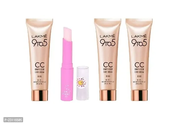 PINK MAGIC LIP BAM  + CC CREAM ( PACK OF 3)