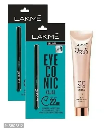 EYECONIC KAJAL 22HRS (PACK OF 2) + CC CREAM-thumb0