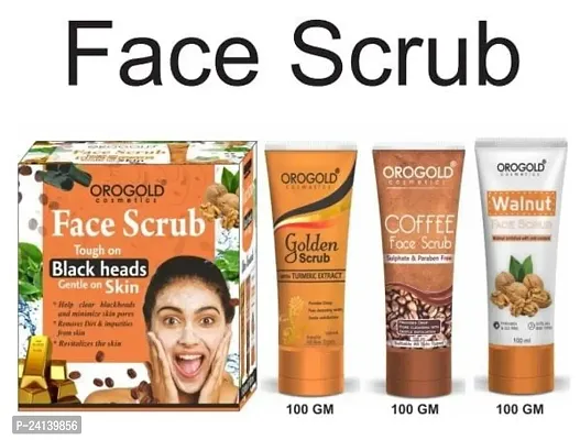 Natural Facial Scrub Coffee,Walnut,Golden Each 100ml,