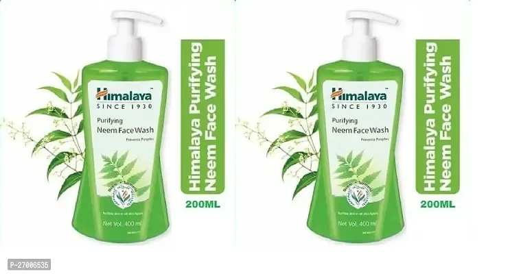 Himalaya Herbals Purifying Neem Face Wash 200ml (Pack OF 2)-thumb0