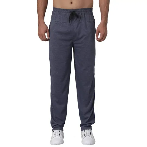 Shararat Men's Cotton Hosiery Trackpants/Regular Fit Lowers Pant for Men - Dark Gray