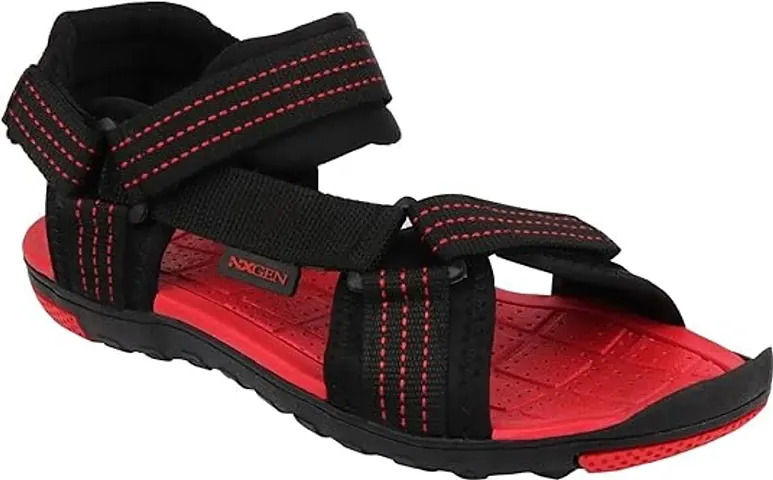 Stylish Synthetic Red Comfort Sandals For Men