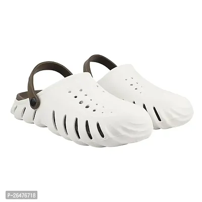 Stylish Synthetic White Clogs For Men-thumb0
