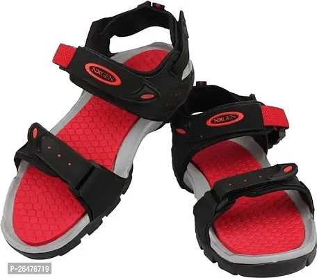Stylish Synthetic Red Comfort Sandals For Men-thumb0