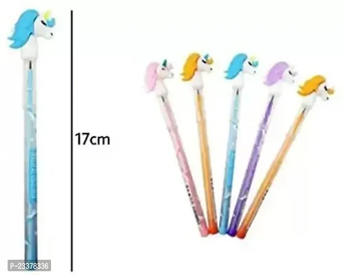 Stack Pencil Unicorn Designed Set of 4 Pencil  (Set of 4, Multicolor)-thumb3