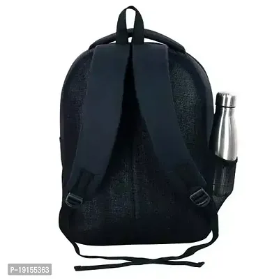 Classic Black backpack 20 L for School/College/Office/Laptops.-thumb2