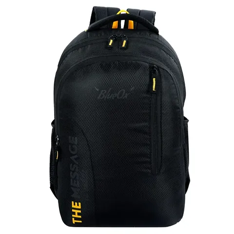 BlueOx Daily City Commute Backpack 24 L Backpack (Black+Yellow)