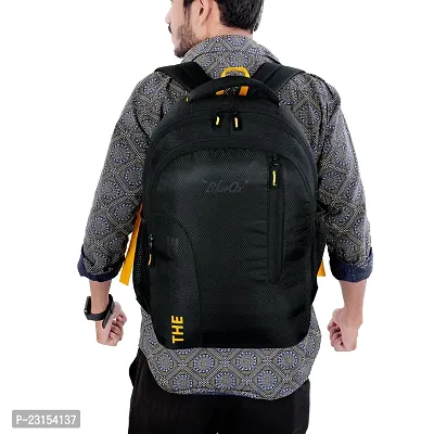 BlueOx Daily City Commute Backpack 24 L Backpack  (Black+Yellow)-thumb5