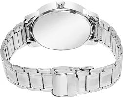 Stylish Silver Metal Analog Watch For Men Combo Of 2-thumb1