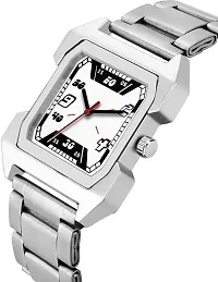 Stylish Silver Metal Analog Watch For Men-thumb3