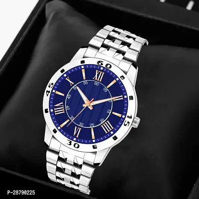 Stylish Silver Metal Analog Watch For Men-thumb4