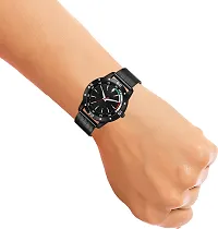 Stylish Black Silicone Analog Watch For Men-thumb4