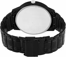 Stylish Black Metal Analog Watch For Men-thumb3