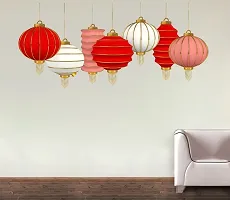 Decor Kraft Colourfull Lamps Designs Wall Sticker  Decal,Size- 66 Cm X 25 Cm,Decorative-thumb1