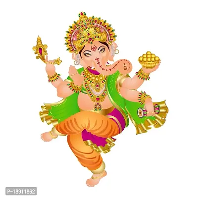 Decor Kraft Ganpati ji Wall Sticker  Decal,Size- 53 Cm X 32 Cm,Religious