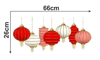 Decor Kraft Colourfull Lamps Designs Wall Sticker  Decal,Size- 66 Cm X 25 Cm,Decorative-thumb2