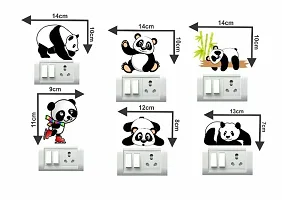 Playing Pandas Switch Board Wall Sticker set of 6-thumb2