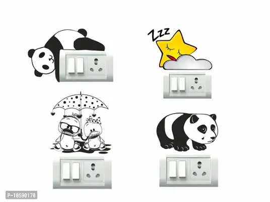 Star or Duck Switch Board Wall Sticker set of 4