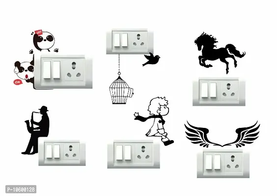 Abstract Switch Board Wall Sticker set of 6