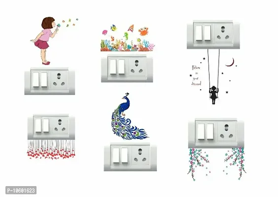 Creative Girls Switch Board Wall Sticker set of 6-thumb0