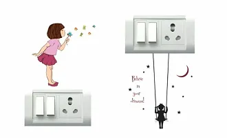 Creative Girls Switch Board Wall Sticker set of 6-thumb1