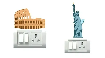 7 Wonders Switch Board Wall Sticker set of 6-thumb1