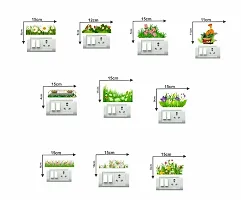 Grasses with Flowers Switch Board Wall Sticker set of 10-thumb2